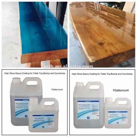  Bộ 10kg keo epoxy resin trong suốt làm bàn ghế 