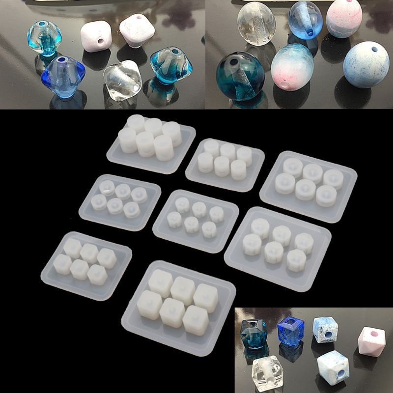 Khuôn Resin hạt charm có lỗ sẵn