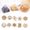 Bộ 10 tấm Sticker trang trí resin orgonite kích thước 4cm