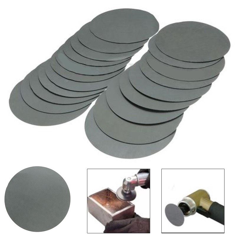 Bộ 20 tờ nhám đĩa tròn 3000 đế dán 6 inches