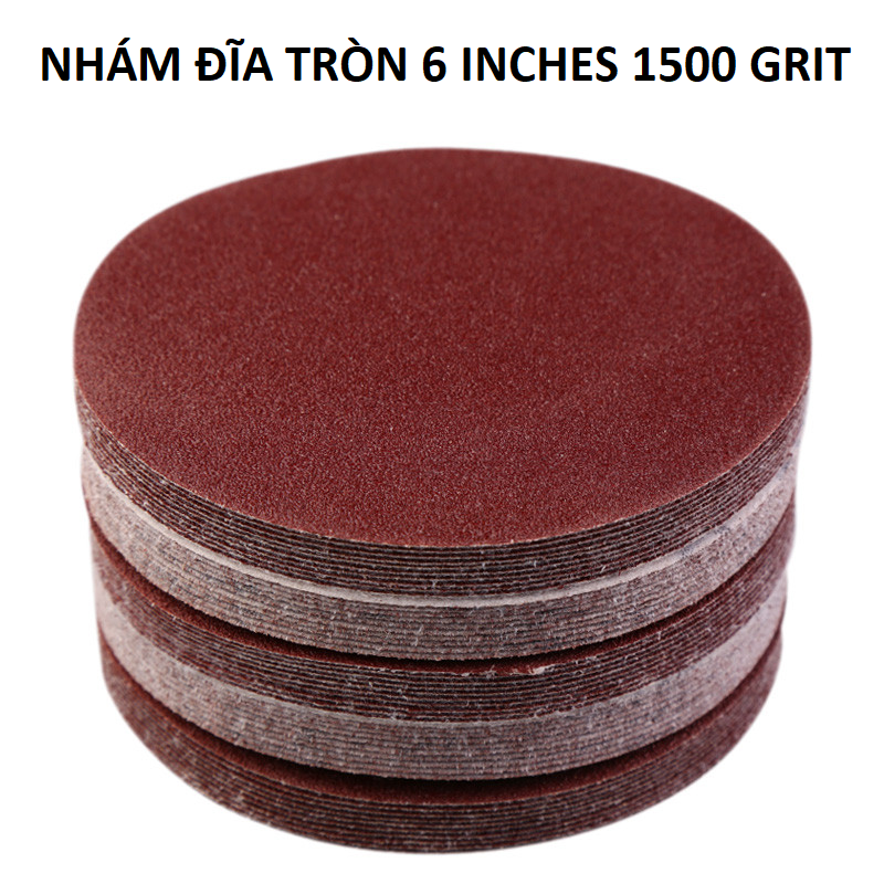 Nhám đĩa tròn 6 inches ( 150mm ) 1500 Grit ( Taiwan )