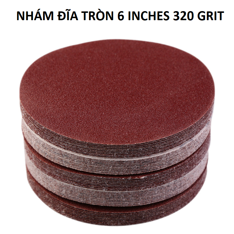 Nhám đĩa tròn 6 inches ( 150mm ) 320 Grit ( Taiwan )