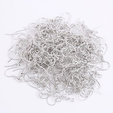  Bông tai móc câu màu trắng bạc và vàng kim 