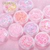Set 12 hũ kim tuyến trang trí resin