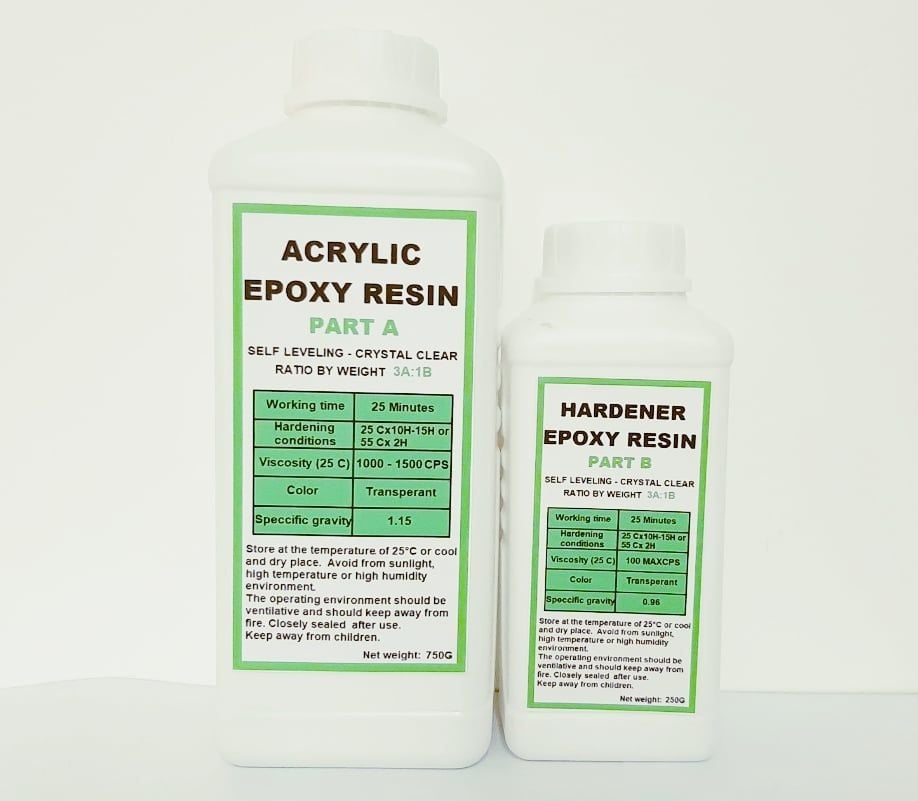 Acryic Epoxy Resin Trong suốt R39AB (1kg) Loại 1