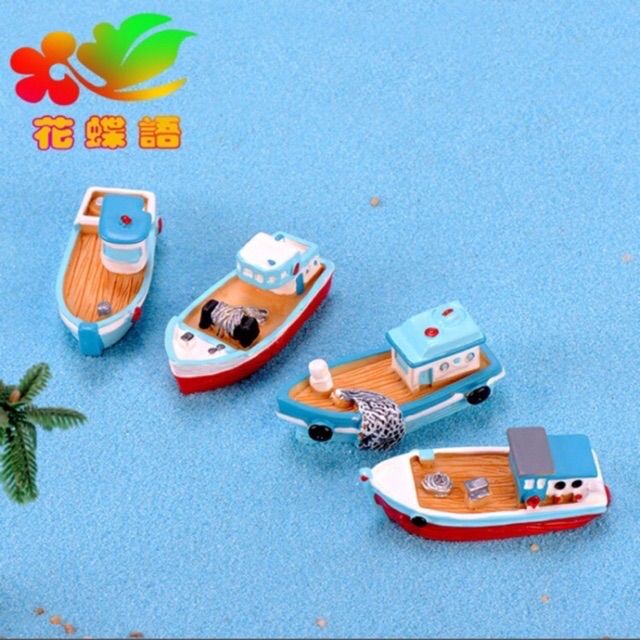 Mô hình thuyền biển trang trí tiểu cảnh tetarium