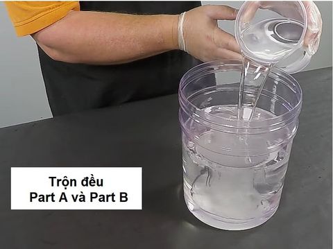  Hướng dẫn pha nhựa Epoxy Resin 3:1 