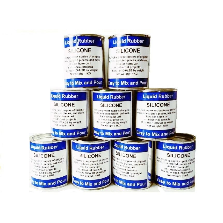 Nhựa Silicon Trắng Dùng Làm Khuôn 1kg loại mau khô