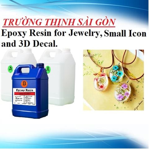  Epoxy Resin làm trang sức, tem 3D, keycap,... (R39AB) thùng 20Kg 