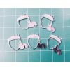 Khuôn kim loại resin làm móc khóa hình quả sồi màu bạc