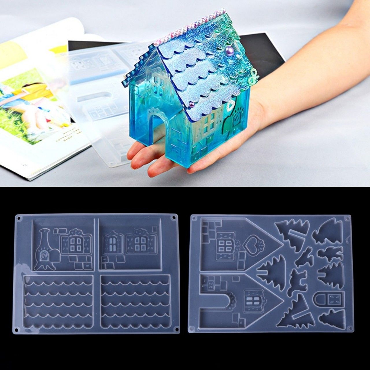 Bộ khuôn Resin hình ngôi nhà