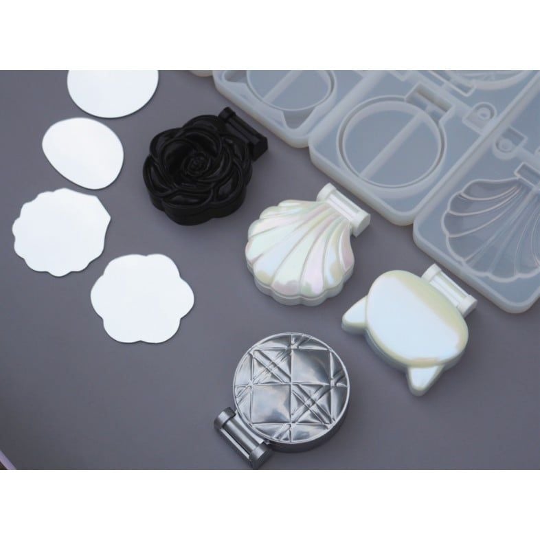 Khuôn resin làm gương trang điểm mini