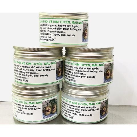  Keo rắc dát kim tuyến hạt, pha màu nhũ kim 100G 