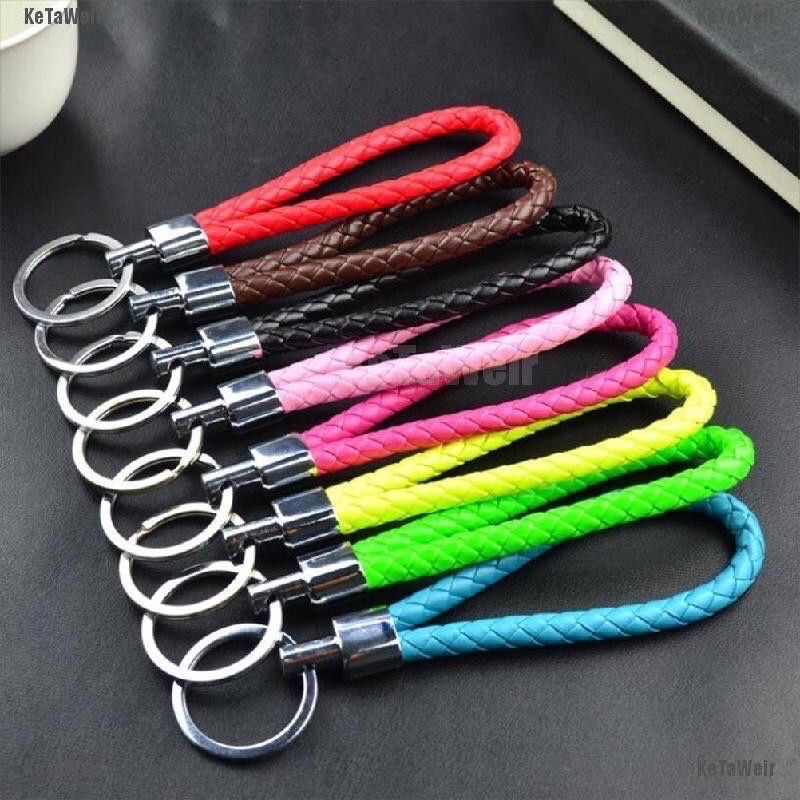 Móc khóa da dài 12cm khoen 30mm