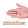 1 đôi bông tai bằng titan không gỉ màu vàng kim cho trang sức resin