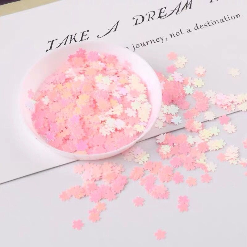 Hộp 30G sequins hình hoa anh đào trang trí