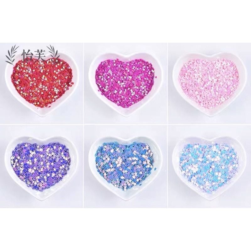 Hộp 30G Kim Tuyến Sequins hình ngôi sao trang trí