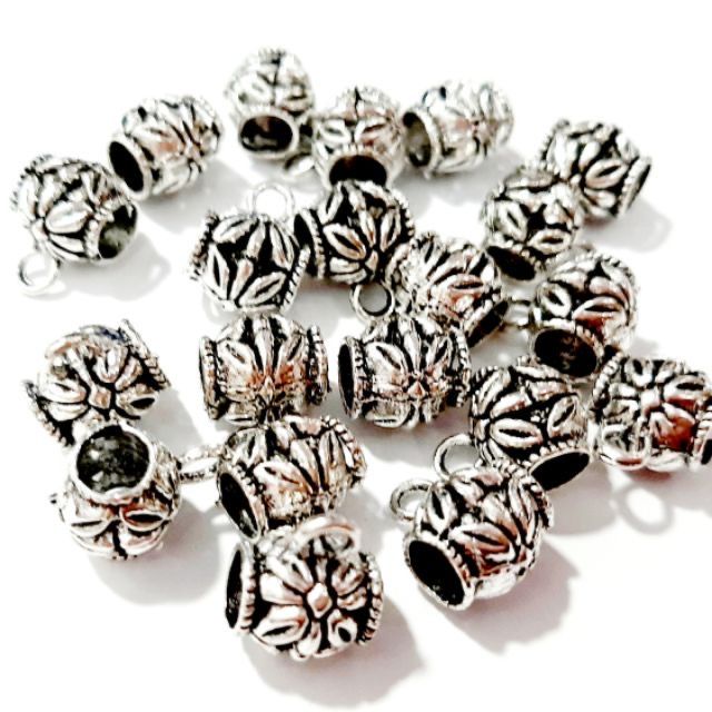 Móc hạt charm nối mặt dây chuyền hoặc móc khóa