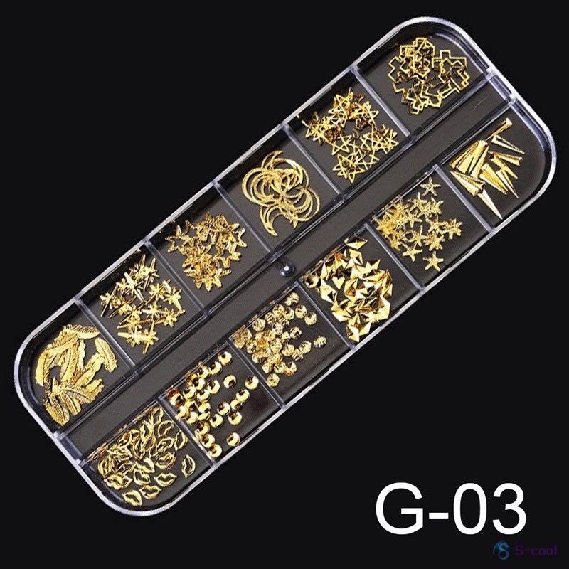 Khay 12 ngăn phụ kiện trang trí resin hình trăng sao