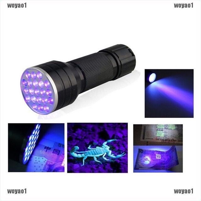 Đèn pin LED UV 21 bóng mini sấy keo resin