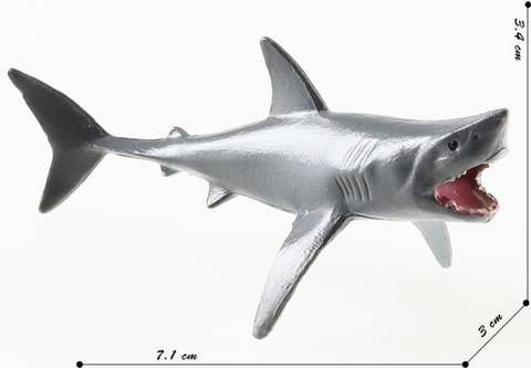  Mô hình cá mập trắng mini 