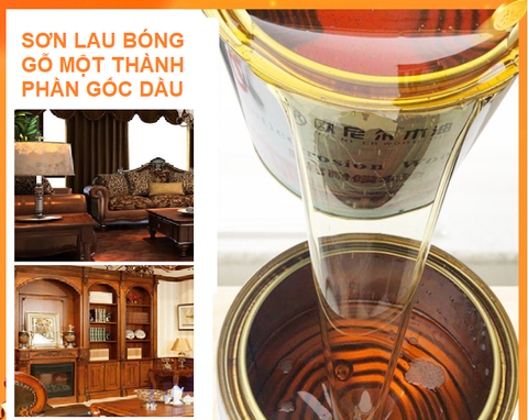  Sơn lau gỗ bóng hoàn thiện gốc dầu Wood Finish 