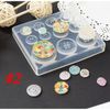 Khuôn Silicone đổ mặt dây chuyền Resin đá quý