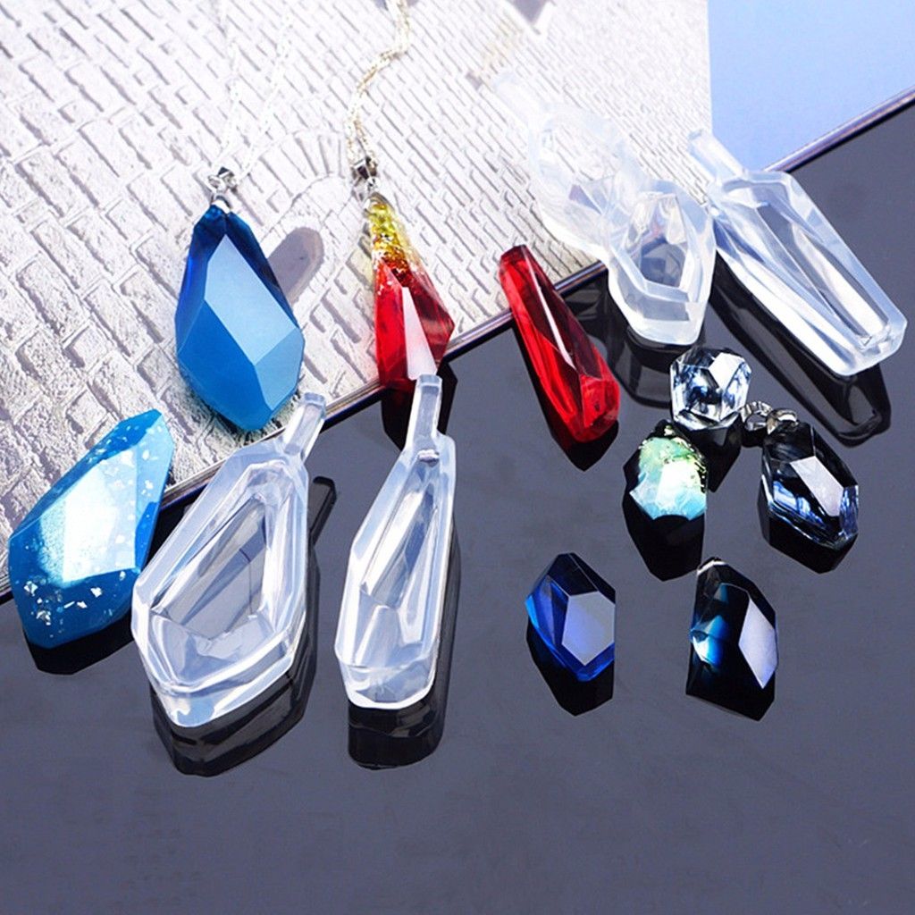 Bộ 4 khuôn silicone làm đá quý