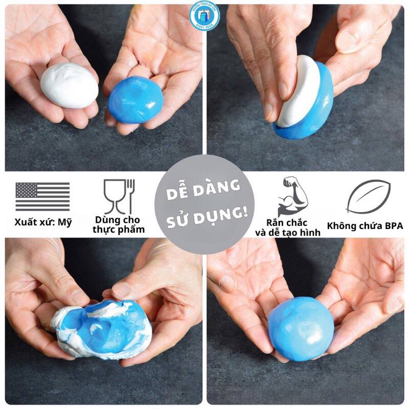 Silicone Đất Sét Làm Khuôn Màu Xanh Dương