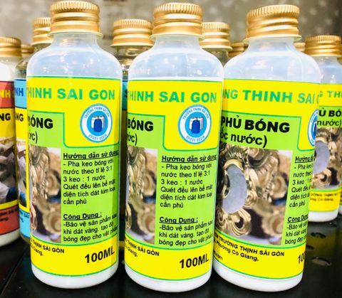  Keo phủ bóng dát vàng gốc nước 