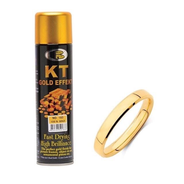 Sơn phun mạ vàng 24K Bosny 220 ML