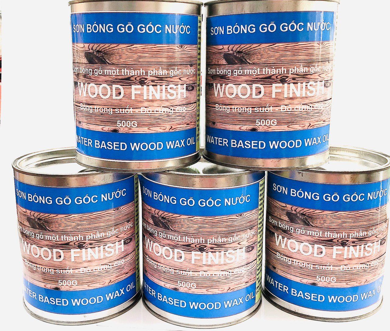 Sơn phủ bóng gỗ gốc nước Wood Finish 500G loại cứng