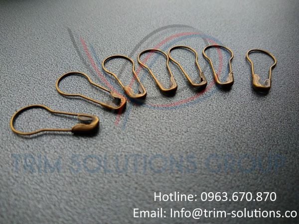 Kim băng bầu, Kim băng thường, Kim băng hồ lô, Safety pins, Round pins