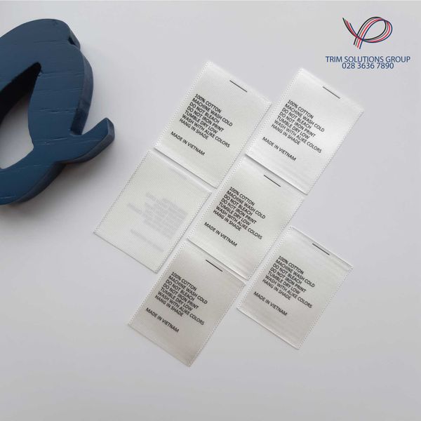 printed fabric label