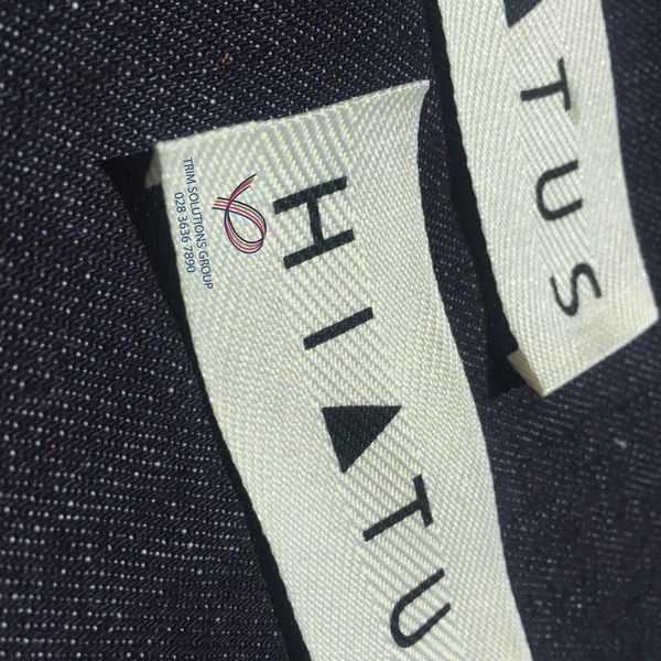 printed fabric label