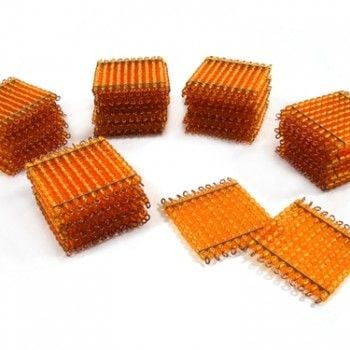 45 tấm hạt cườm vàng – 45 Golden bead hundred squares