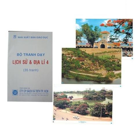 Tranh lịch sử - địa lý 4 - tranh nhựa