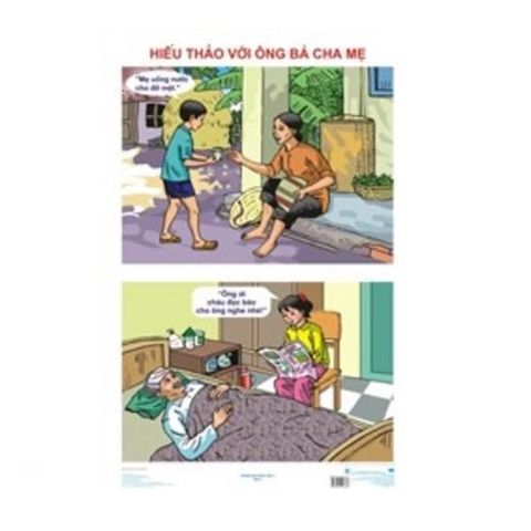 Tranh Đạo Đức Lớp 4 - tranh giấy