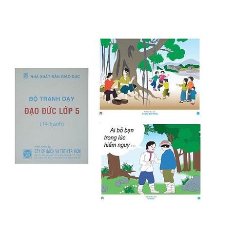 Tranh Đạo Đức lớp 5 - tranh nhựa