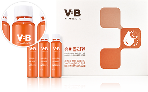  [Đẹp Từ Bên Trong Cơ Thể] Nước uống Collagen làm sáng, săn chắc da Vb Program Super Collagen (30 chai/ liệu trình 1 tháng) 