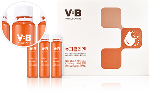  [Đẹp Từ Bên Trong Cơ Thể] Nước uống Collagen làm sáng, săn chắc da Vb Program Super Collagen (30 chai/ liệu trình 1 tháng) 