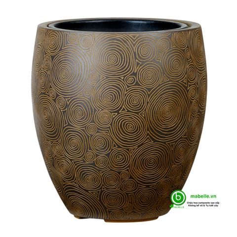 ( 2 MÀU ) CHẬU COMPOSITE GIẢ ĐÁ ESTERAS - OAKURA  + TỰ DƯỠNG THÔNG MINH