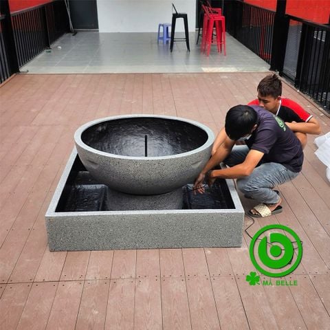 ĐÀI PHUN NƯỚC COMPOSITE  - BOWLZA (GRANITE GREY)