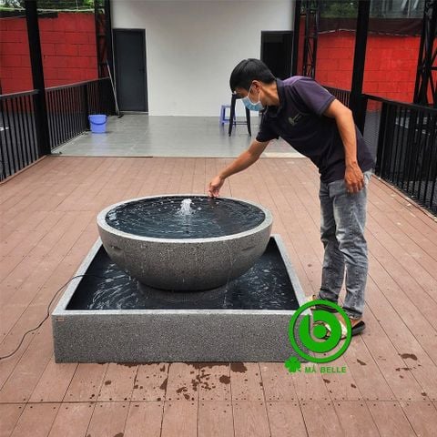 ĐÀI PHUN NƯỚC COMPOSITE  - BOWLZA (GRANITE GREY)