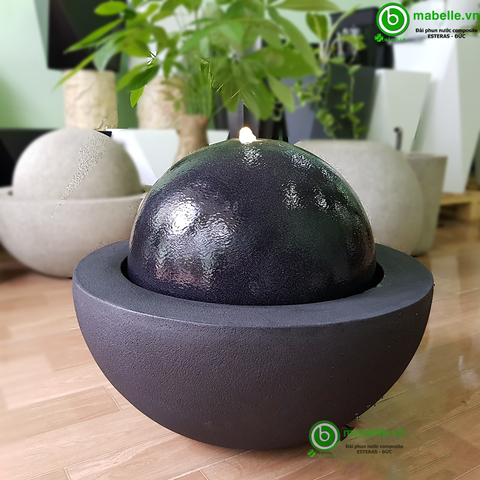 ĐÀI PHUN NƯỚC COMPOSITE ESTERAS - GUAPI   (NATURELITE BLACK STONE)