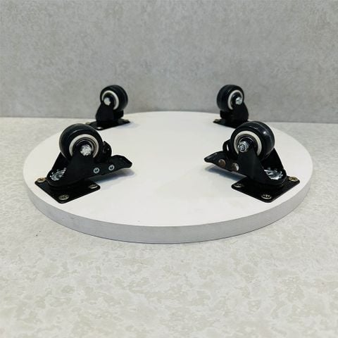 ĐẾ LÓT CHẬU CÂY CÓ BÁNH XE DI CHUYỂN BẰNG GỖ NHỰA COMPOSITE PVC