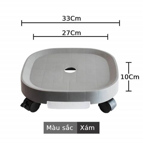 ĐẾ LÓT CHẬU CÂY CÓ BÁNH XE DI CHUYỂN BẰNG NHỰA ABS