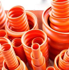 Ống nhựa xoắn HDPE 85/65, màu da cam