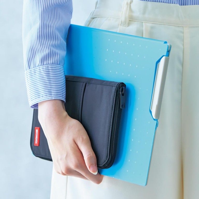 Hộp Bút Lihit Lab Pen Case (Flat Type) Wide A7653 Dot Grid Stationery