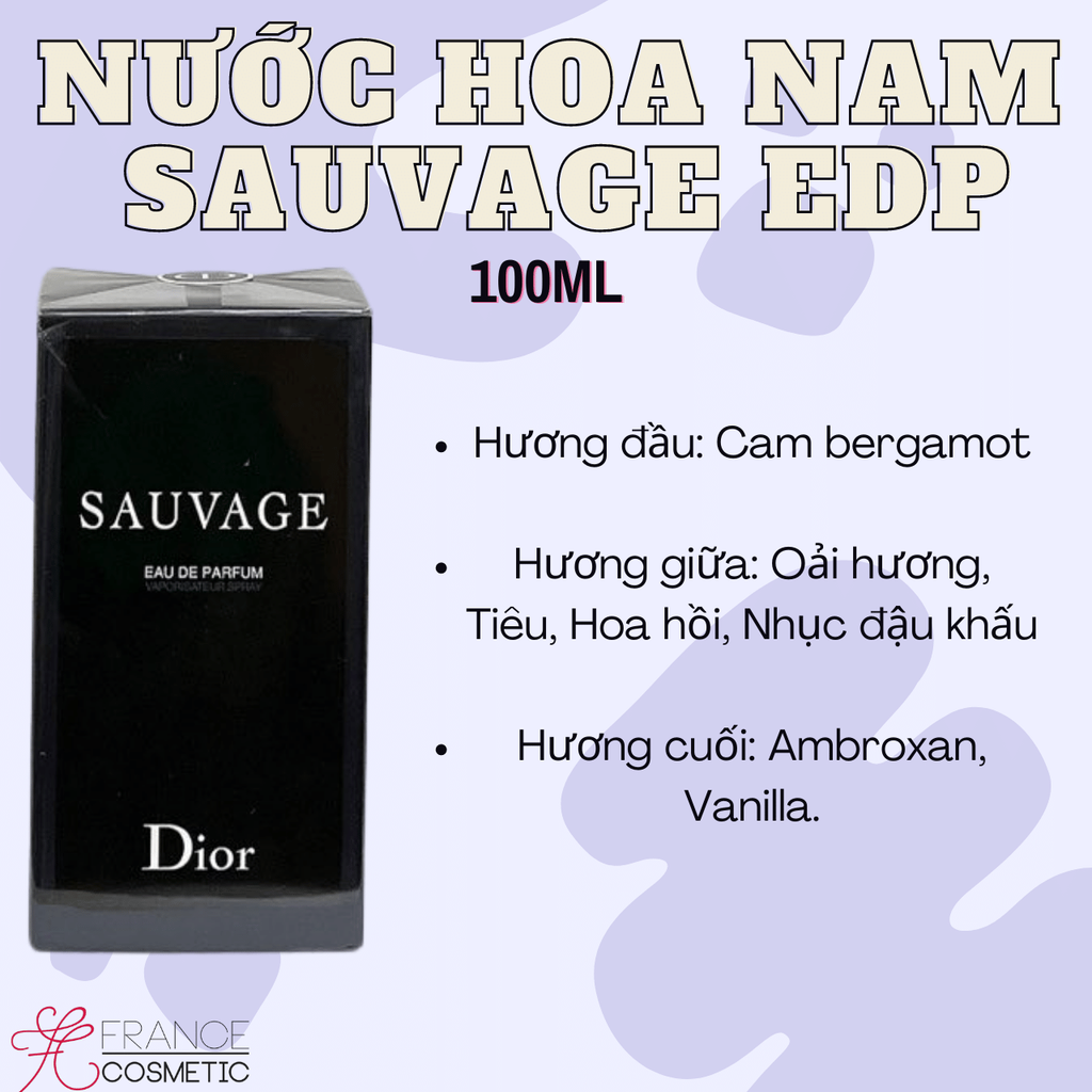 DIOR SAUVAGE EDP NƯỚC HOA NAM 100ML